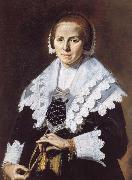 Frans Hals Portrait of a Woman with a Fan oil painting artist